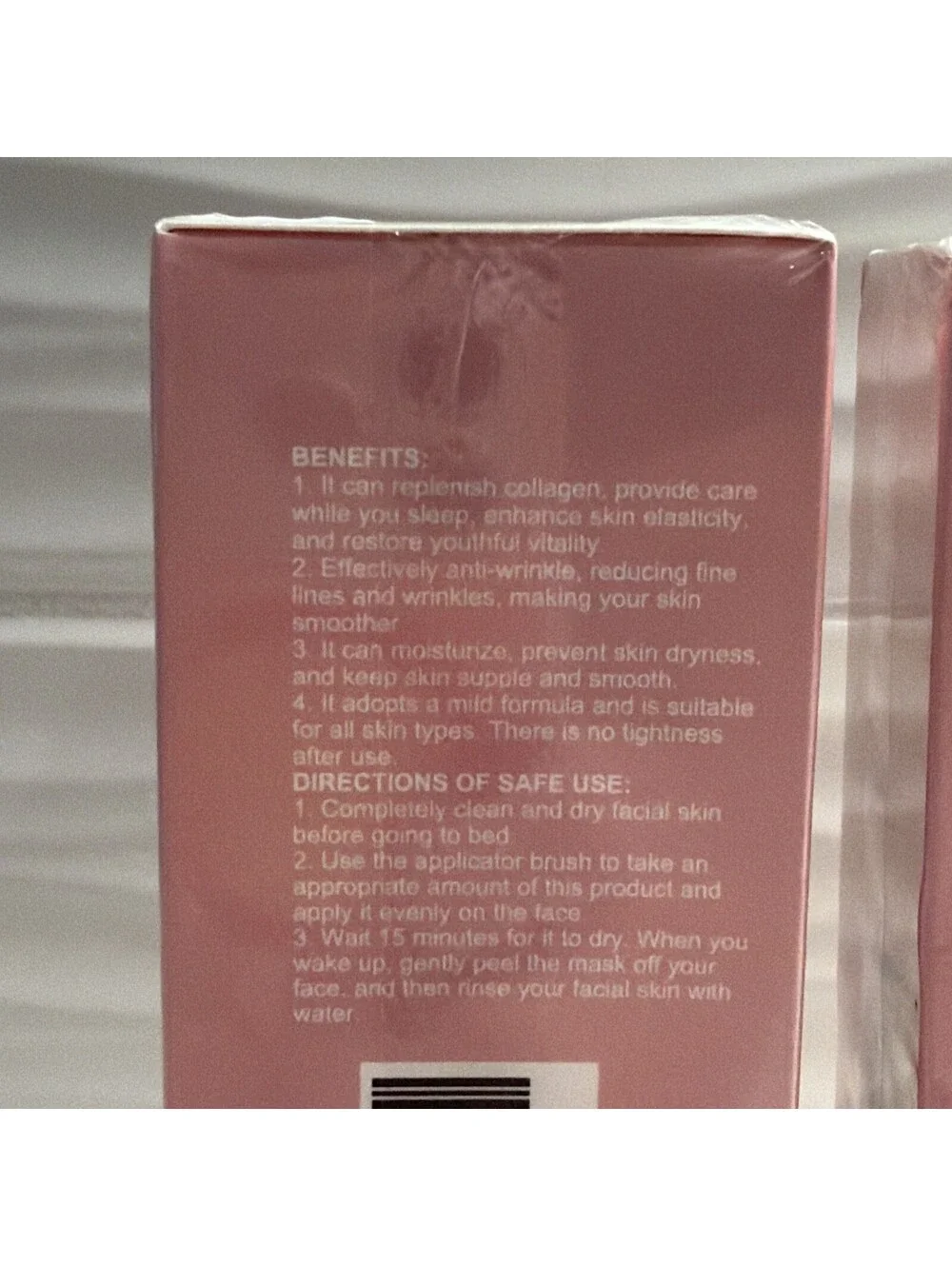 Night Care Collagen Night Wrapping Mask W/applicator Brush 75ml - Set Of 2 - NEW